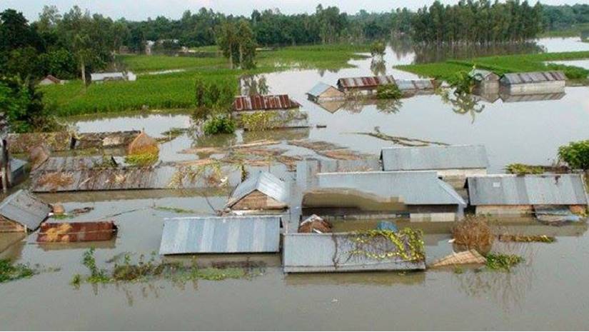 তিস্তার পানি বিপৎসীমার ওপরে, নিম্নাঞ্চল প্লাবিত