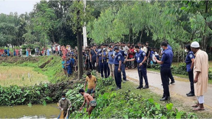 শেরপুরে পুকুরে মিলল কিশোরীর বস্তাবন্দি লাশ