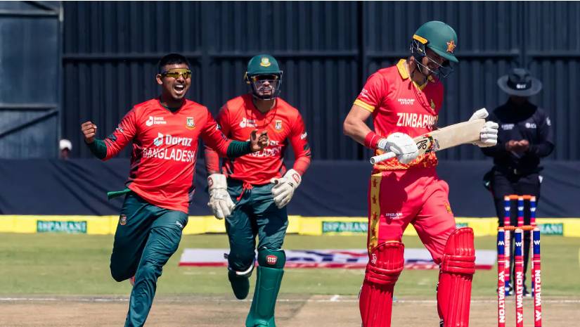 একাই ৫ উইকেট শিকার মোসাদ্দেকের, ১৩৫ রানে থামল জিম্বাবুয়ে