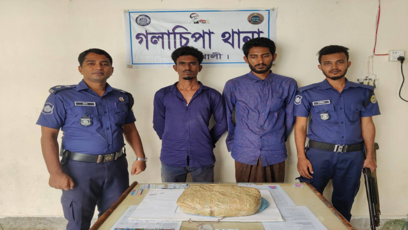 গলাচিপায় ১ কেজি গাঁজাসহ ২ মাদক ব্যবসায়ী গ্রেফতার