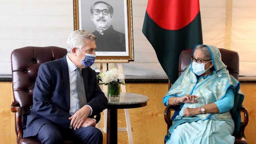 রোহিঙ্গা প্রত্যাবাসনে জাতিসংঘের জোরালো ভূমিকা চান প্রধানমন্ত্রী