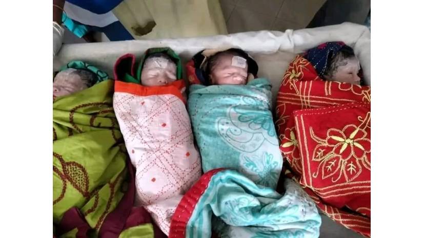 একসাথে ৪ সন্তানের জন্ম দিলেন মহেশখালীর গৃহবধূ কোহিনুর