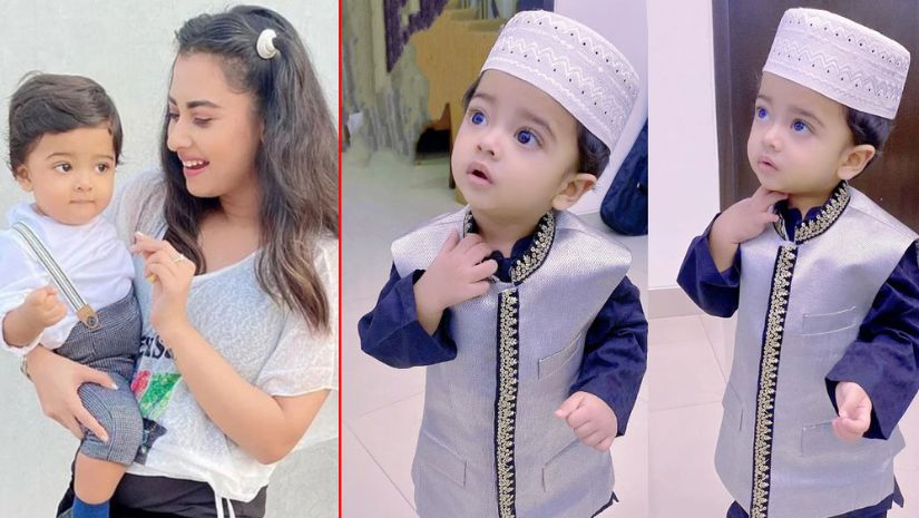 ছেলে শেহজাদ খানের জন্য দোয়া চাইলেন বুবলী