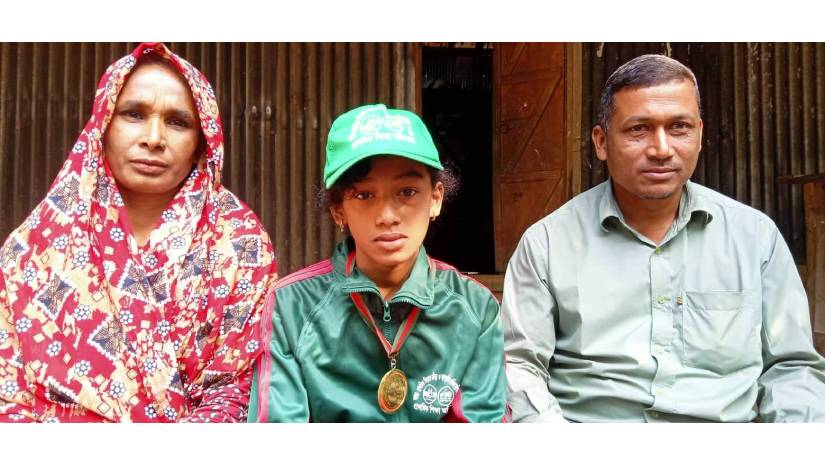 দেশসেরার স্বীকৃতি পেল না তেঁতুলিয়ার স্কুলছাত্রী জান্নাতুন