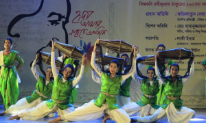 শিশু একাডেমিতে রবীন্দ্রনাথের ১৬২ তম জন্মবার্ষিকী উদযাপন