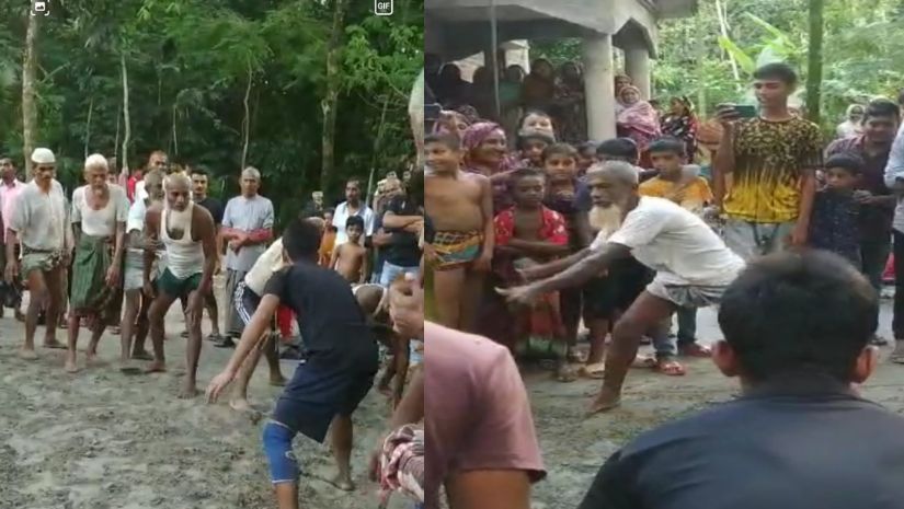 দুমকীতে দাদা-নাতী দলের হাডুডু খেলা অনুষ্ঠিত