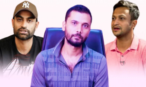 সাকিবই পারতো তামিমকে একটা মেসেজ দিতে বা এক মিনিট ফোনে কথা বলতে: মাশরাফি