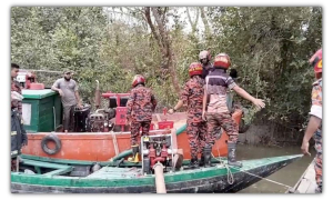 সুন্দরবনে আগুন; পৌঁছেছে ফায়ার সার্ভিস