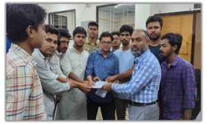 ছাত্ররাজনীতি বহালের দাবিতে পবিপ্রবি ছাত্রদলের স্মারকলিপি প্রদান